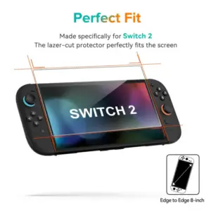 מגן מסך זכוכית מחוסמת HD לנינטנדו סוויץ' 2 Nintendo Switch