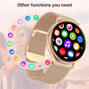 שעון חכם לנשים עמיד במים מסך AMOLED כולל NFC תמיכה בעברית וניהול שיחות