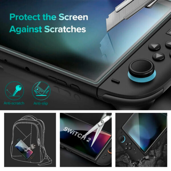 מגן מסך זכוכית מחוסמת HD לנינטנדו סוויץ' 2 Nintendo Switch