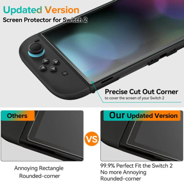 מגן מסך זכוכית מחוסמת HD לנינטנדו סוויץ' 2 Nintendo Switch