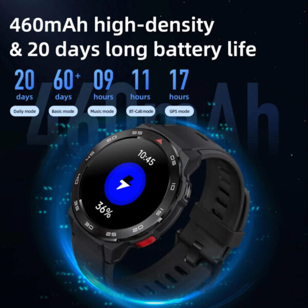 שעון חכם Mibro GS Pro כולל GPS מסך AMOLED בגודל 1.43 אינץ', עמיד למים ותומך בשיחות Bluetooth