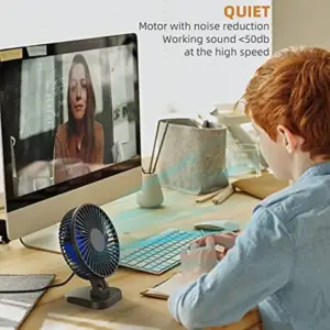 הקיץ בפתח? הנה הפתרון המושלם לקירור אישי: מאוורר שולחן USB בגודל 4 אינץ'