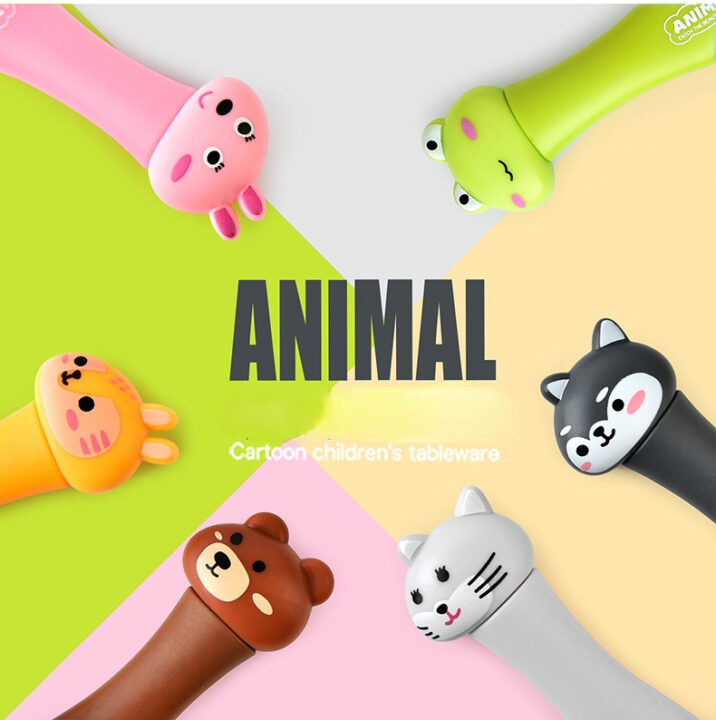 הפכו כל ארוחה לחגיגה: סט כף ומזלג לילדים &ndash; בטוח, עמיד וקסום עם חיות מחמד!