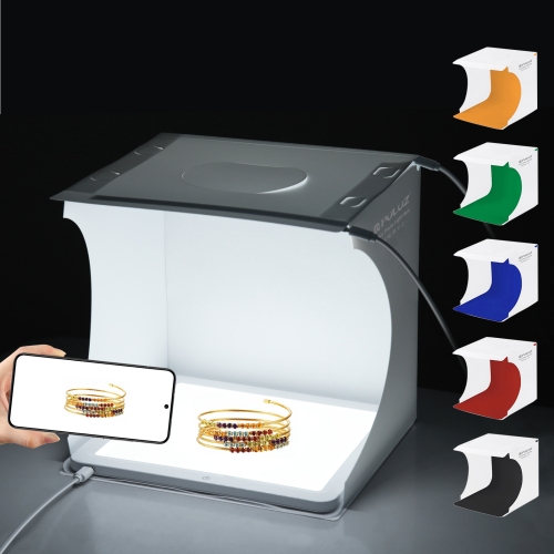 מיני סטודיו לצילום מקצועי בבית – ערכת צילום גדולה 40 ס"מ לתוצאות ברמה של סטודיו