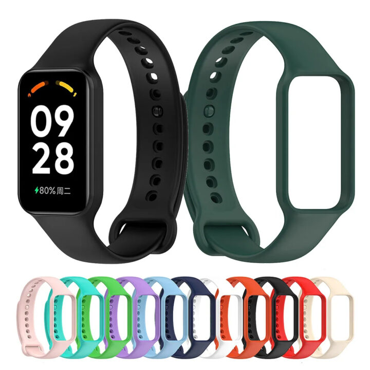 רצועת סיליקון צבעונית לשעון Xiaomi Smart Band 8 Active ו-Redmi Band 2
