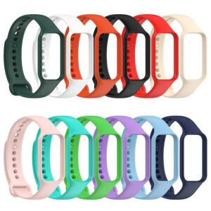 רצועת סיליקון צבעונית לשעון Xiaomi Smart Band 8 Active ו-Redmi Band 2